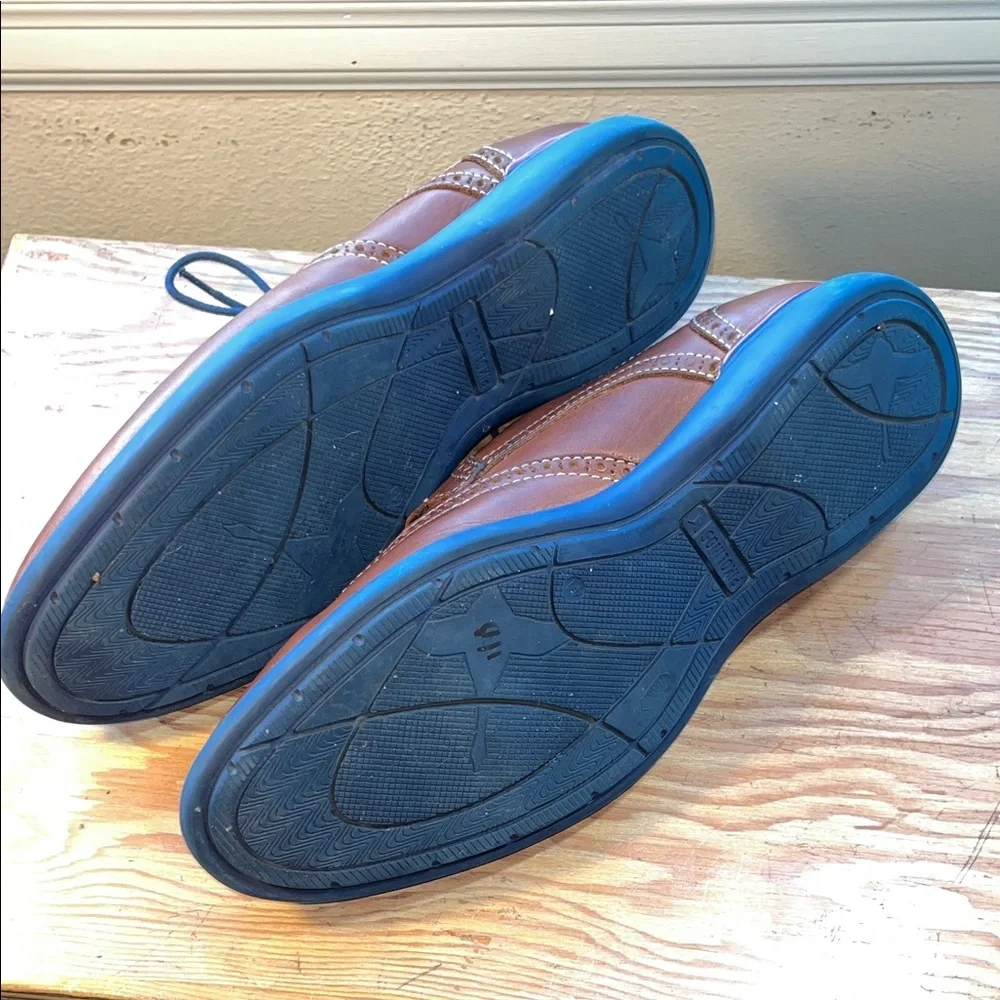 PIKOLINOS Tan Brown‎ Leather Men's Oxfords Wingtips Walking Soles 8